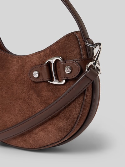Lauren Ralph Lauren Handtasche aus Rindsleder mit Tragehenkel und Schulterriemen Dunkelbraun 3