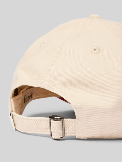 Forét Baseballpet met labelstitching, model 'HAWK' Offwhite - 3