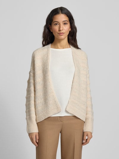 FREE/QUENT Gebreid jack met structuurmotief, model 'Wave' Offwhite - 4