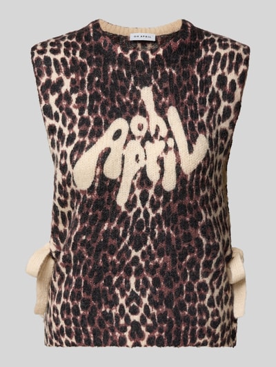 OH APRIL Pullunder mit seitlicher Schnürung Modell 'Moxie' Mittelbraun 2