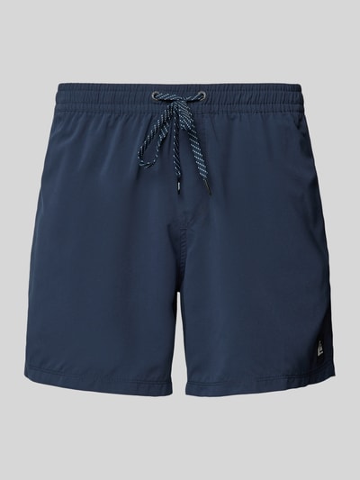 Quiksilver Zwembroek met tunnelkoord, model 'EVERYDAY SOLID VOLLEY' Marineblauw - 1