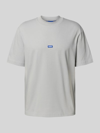Hugo Blue Regular fit T-shirt van puur katoen, model 'NIEROS' Middengrijs - 2
