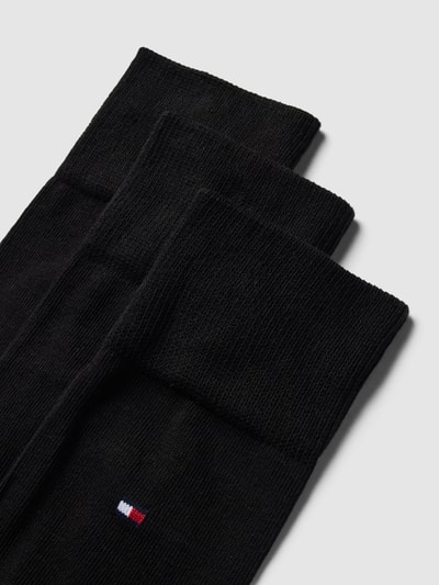 Tommy Hilfiger Socken mit Label-Details Modell 'Uni' im 3er-Pack Black 2