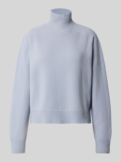 Drykorn Strickpullover mit Stehkragen Hellblau Melange 2