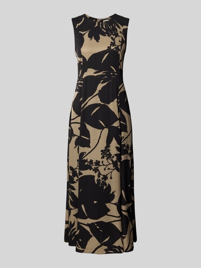 Marc O'Polo Getailleerde midi-jurk van pure viscose Zwart - 2