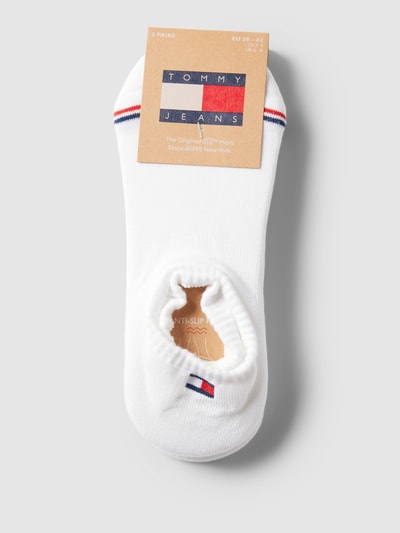 Tommy Jeans Skarpetki stopki z nadrukiem z logo w zestawie 2 szt. model ‘Iconic’ Biały 3
