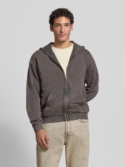 Tom Tailor Denim Relaxed Fit Sweatjacke aus reiner Baumwolle Black 4