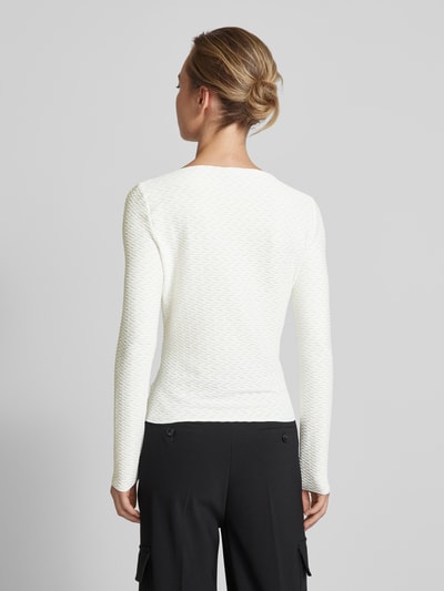 Emporio Armani Longsleeve mit Strukturmuster Offwhite 5