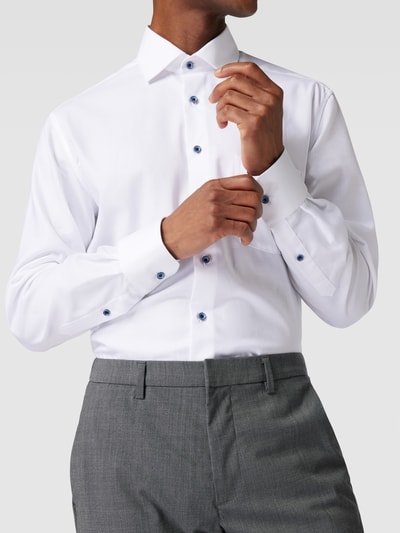 Eterna Zakelijk overhemd met sportmanchetten, model 'Kent' Wit - 3