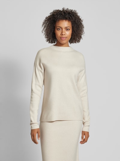 Christian Berg Woman Gebreide pullover met ronde hals Ecru gemêleerd - 4