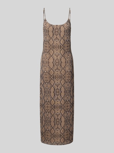 Gina Tricot Midikleid mit Spaghettiträgern und Rundhalsausschnitt Sand 2