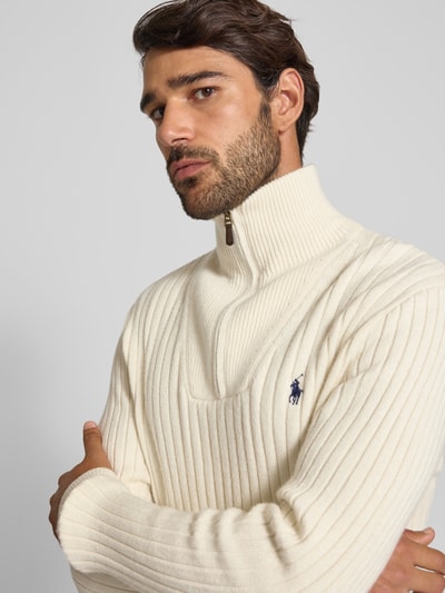 Polo Ralph Lauren Sweter z dzianiny ze stójką Złamany biały 3