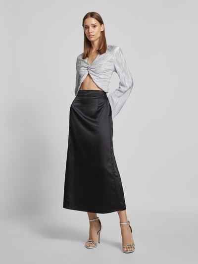 Vero Moda Midi-Rock mit elastischem Bund Modell 'Merle' Black 1