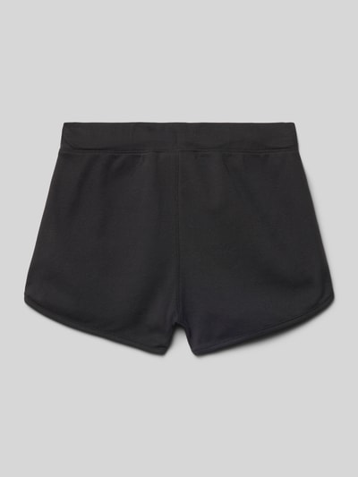 Productfoto, Regular Fit Shorts mit elastischem Bund van CHAMPION, katoen, logo-print, tunnelkoord, taillemaat 36 cm bij maat 140, zwart