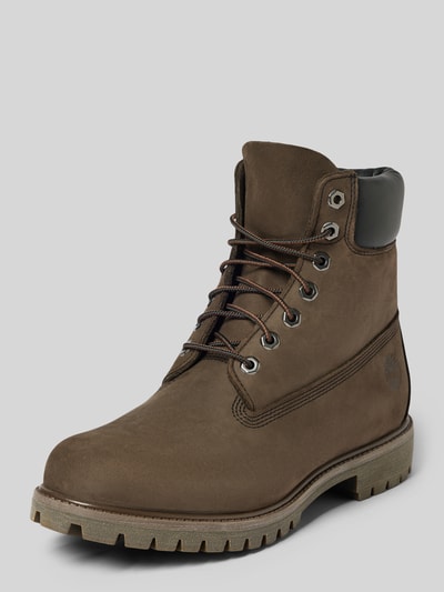 Timberland Boots aus echtem Leder mit Label-Prägung Dunkelbraun 1