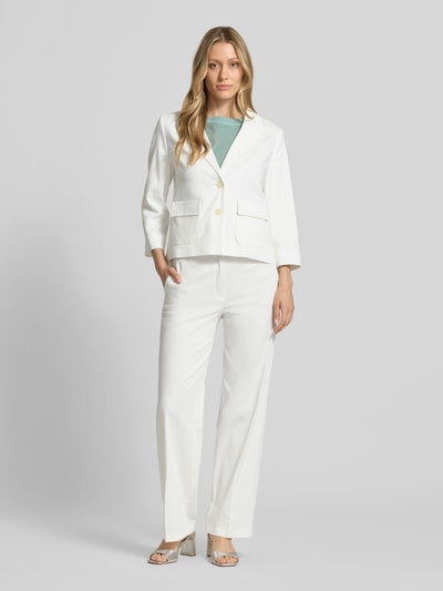 Betty Barclay Regular Fit Blazer mit Pattentaschen und 3/4-Arm Offwhite 1