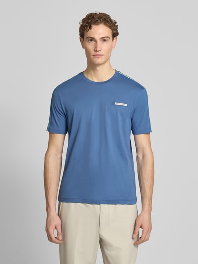 EA7 Emporio Armani T-Shirt mit Label-Patch und Rundhalsausschnitt Sky 4