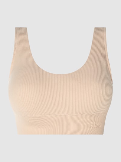 Saisei Bustier mit Rippenstruktur  Beige 2