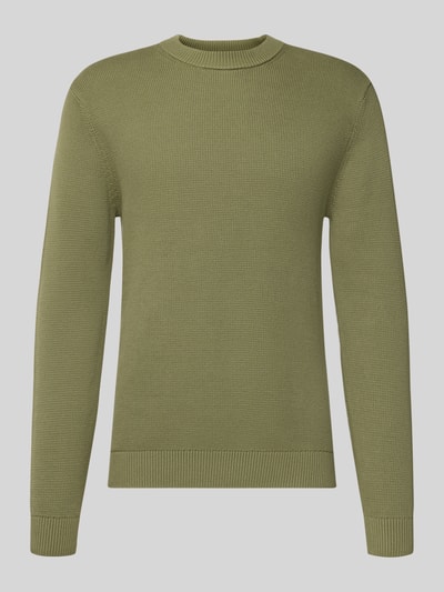 SELECTED HOMME Regular Fit Pullover aus reiner Bio-Baumwolle Modell 'DANE' Oliv 2