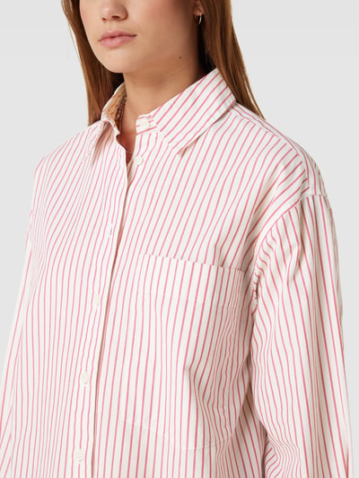 Marc O'Polo DENIM Bluse mit Streifenmuster Fuchsia 3