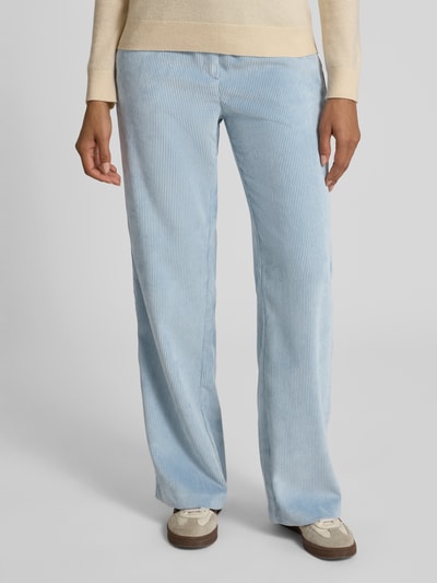 MAC Flared Cordhose mit Paspeltaschen am Gesäß Modell 'CHIARA' Hellblau 4