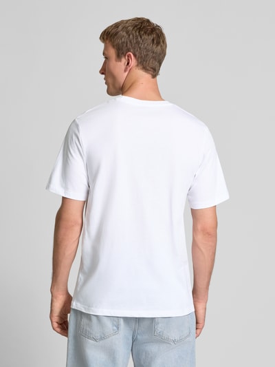 Jack & Jones T-Shirt mit Label-Print Modell 'BILLYBURG' Weiss 5