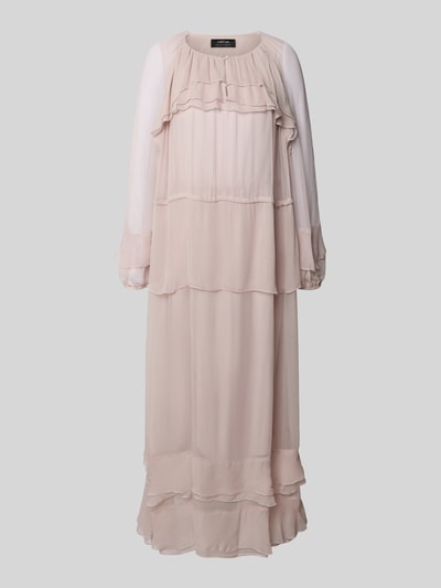 Marc Cain Maxikleid mit Rundhalsausschnitt Kitt 2
