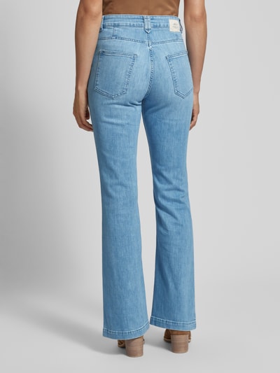 Lanius Flared Jeans mit Gürtelschlaufen Hellblau 5