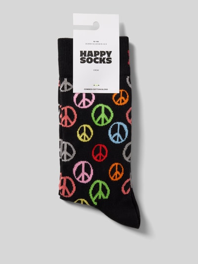 Happy Socks Socken mit Label-Print Black 3