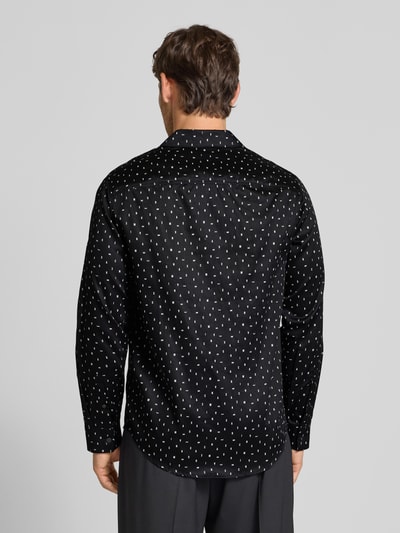 ARMANI EXCHANGE Freizeithemd mit Knopfleiste Modell 'CAMICIA' Black 5