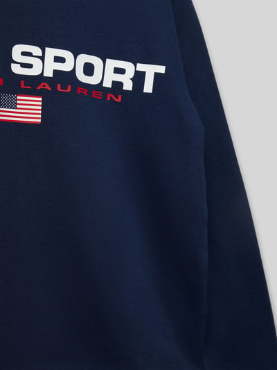 Polo Sport Bluza z nadrukiem z logo Granatowy 2