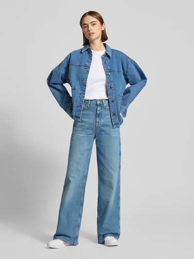 Tommy Jeans Wide Leg Jeans aus Baumwoll-Mix Modell 'CLAIRE' Jeansblau 1