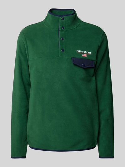 Polo Sport Gebreide pullover met labelstitching Groen - 2