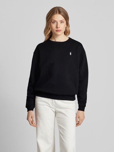 Polo Ralph Lauren Oversized Sweatshirt mit Logo-Stitching Black 4