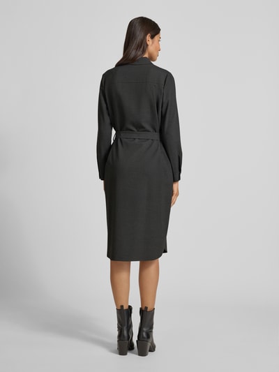 JOOP! Midikleid mit Bindegürtel Modell 'DALINA' Mittelgrau 5