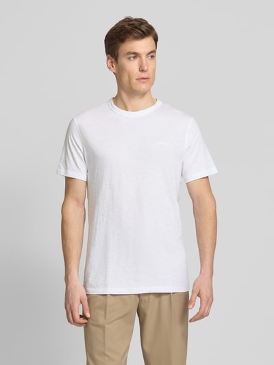 BOSS Orange T-Shirt aus reiner Baumwolle Weiss 4