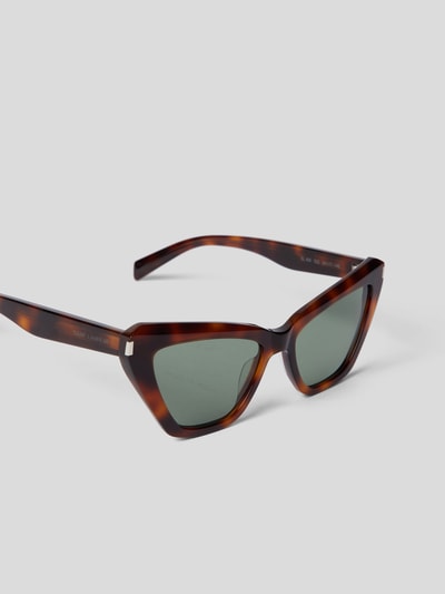 Saint Laurent Sonnenbrille im Cat-Eye-Stil Schwarz 3