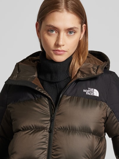 The North Face Donsjack met logostitching, model 'Diablo' Chocoladebruin - 3