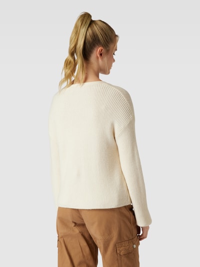 Only Gebreide pullover met boothals, model 'KATIA' Beige - 5