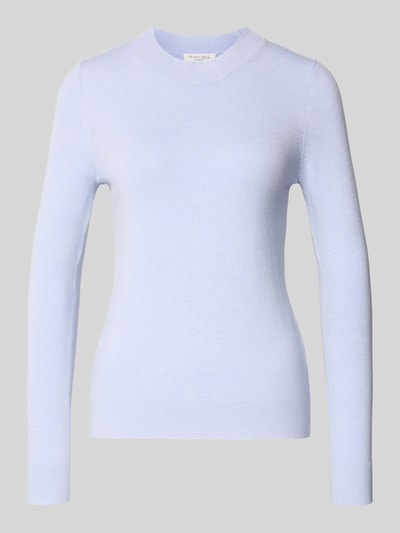 Christian Berg Woman Sweter z dzianiny z mieszanki wiskozy z okrągłym dekoltem Lawendowy 2