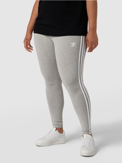 Adidas Originals Plus PLUS SIZE legging met contraststrepen Middengrijs gemêleerd - 4