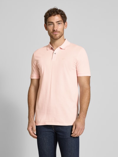 BOSS Koszulka polo o kroju regular fit z czystej bawełny model ‘PALLAS’ Różowy 4