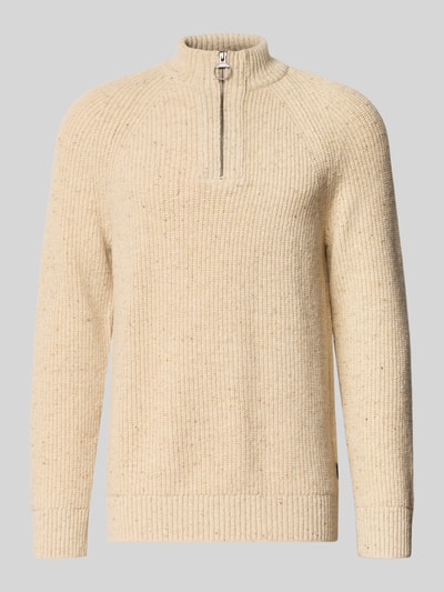 Barbour Troyer aus Woll-Mix mit Raglanärmeln Marine 1