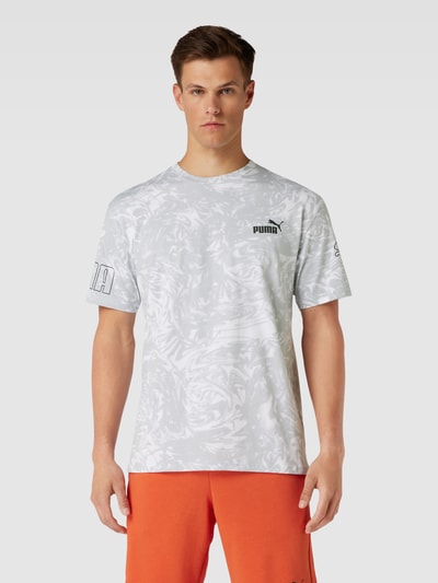 PUMA PERFORMANCE T-Shirt mit Allover-Muster Modell 'Summer' Weiss 4