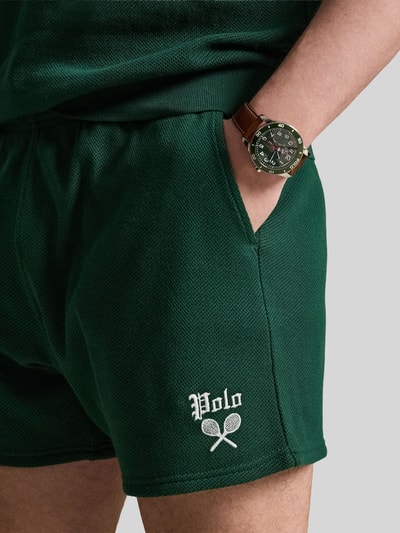 Polo Ralph Lauren Szorty dresowe w kroju regular fit z czystej bawełny Zielony 3