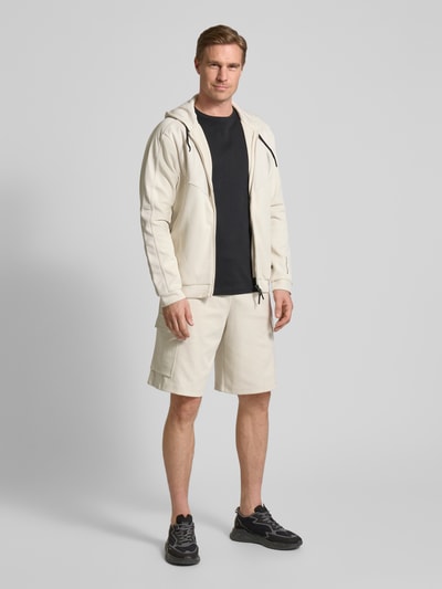 EA7 Emporio Armani Sweatshorts mit elastischem Bund Offwhite 1