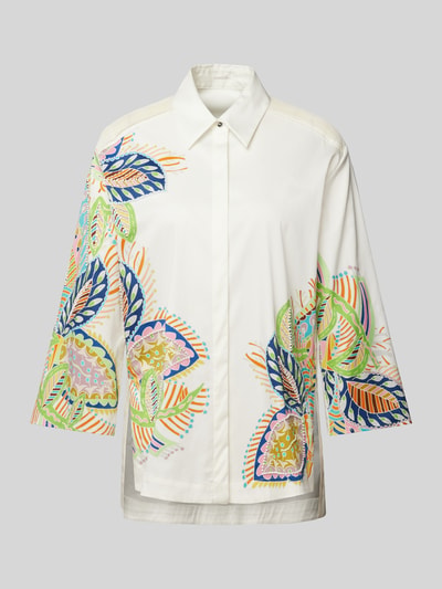 Marc Cain Bluse mit floralem Print Offwhite 2