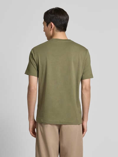 Marc O'Polo Regular Fit T-Shirt aus reiner Baumwolle Oliv 5