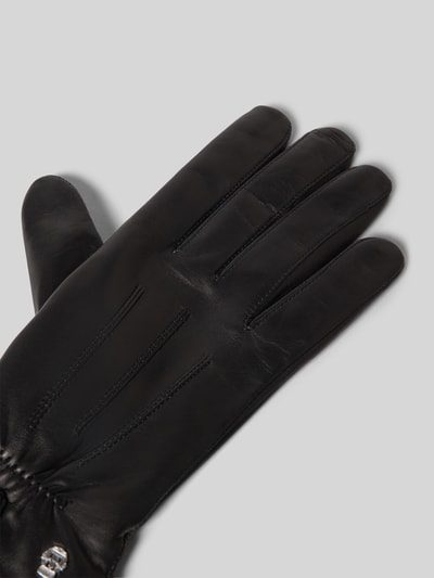 Roeckl Handschoenen van leer met kasjmier, model 'ANTWERPEN TOUCH' Zwart - 3