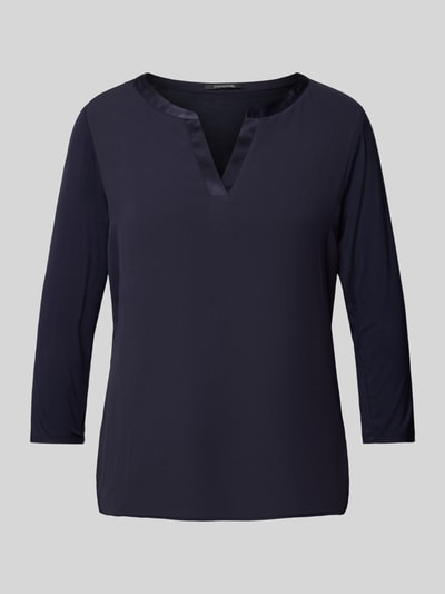 comma Blouse met 3/4-mouwen Marineblauw - 2